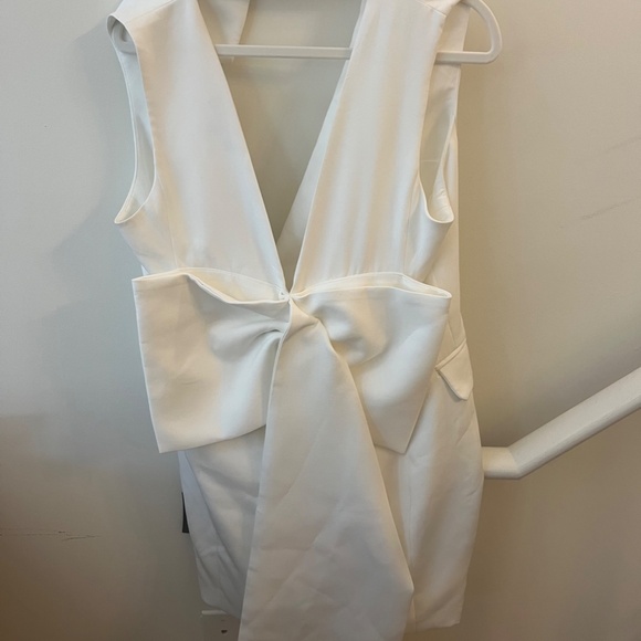 NWT Lulus Sleeveless Bow Blazer Mini Dress | Size L - Picture 5 of 6